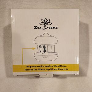 Zen Breeze Essential Oil Diffuser Aromatherapy Faux Wood